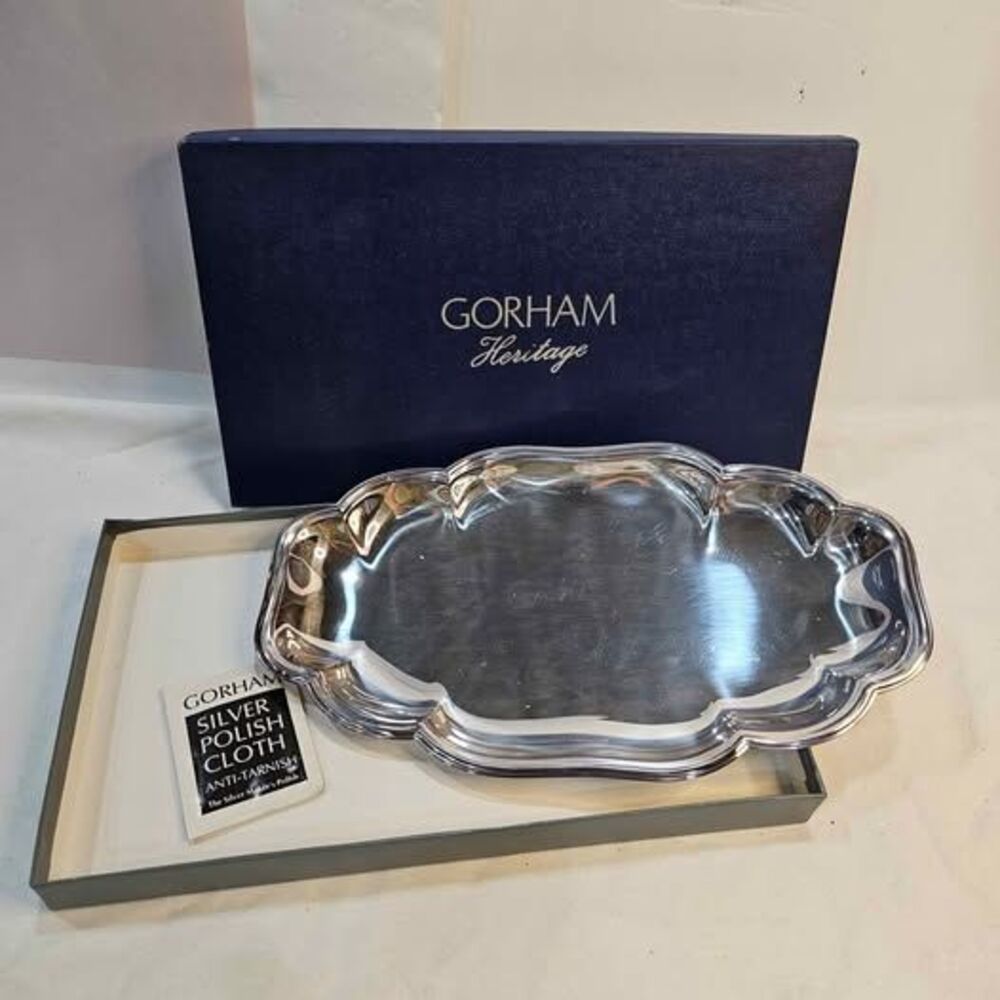 Gorham Heritage Silver-Plated Tray